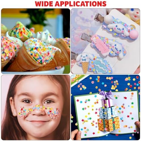 DIYASY 180g Fake Fruit Sprinkles, 6.35 oz Mini Faux Sprinkle Polymer Clay Slices Non-Edible for Crafts Art DIY Decoration Plastic Slime Filler