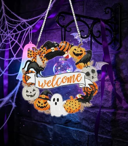 Halloween Hanging Diamond Art Kits for Adult Diamond Painting Kit Pendant