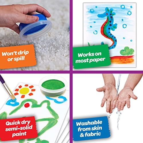 Crayola Spill Proof Paint Set Washable Paint Set for Kids, Arts & Crafts