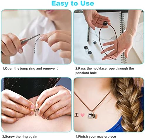100 Pcs Leather Necklace Cord with Clasps, Rope Necklace String, 5 Colors Necklace Cords for Pendants, 19.7" Premium Necklace Chains for Jewelry Making Supplies, 2mm Waxed Necklace Bracelet Cord DHOOZ