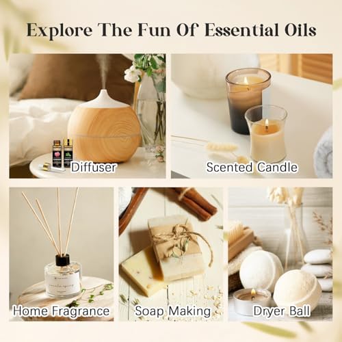 Essential Oils Set -120 Pcs Essential Aromatherapy Oil Kit for Diffuser