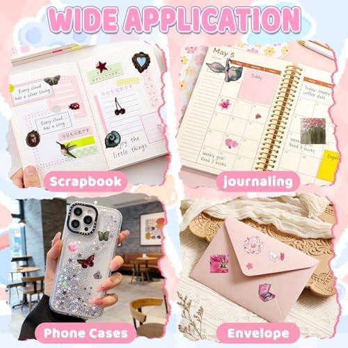 30 Sheets Japanese Sticker Book 990+ Vintage Aesthetic Scrapbook Journal Stickers Cute Korean Stickers for Journaling Scrapbooking Supplies Kawaii Sticker for Kids Adult DIYCosmtic Books