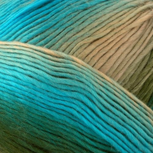 Loops & Threads Facets Yarn - Yarn for Knitting, Crochet, Weaving, and Arts & Crafts - Urban Sky, Acrylic, 3.5 oz