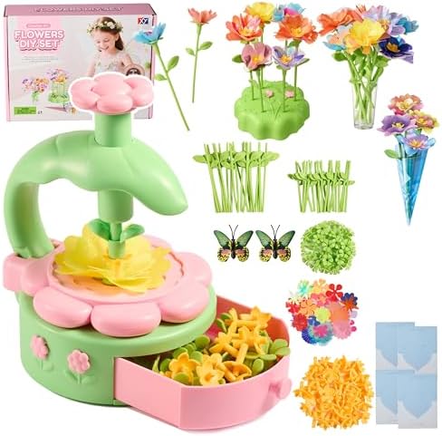 POP JOY DIY Flower Bouquet Kit for Kids, Creative Floral Toy