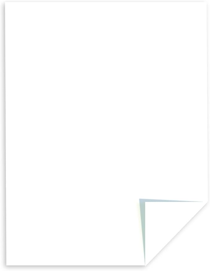Astrobrights/Neenah Bright White Cardstock, 8.5" x 11", 65 lb/176 gsm, White, 75 Sheets (90905-02) - Packaging May Vary (Pack of 2)