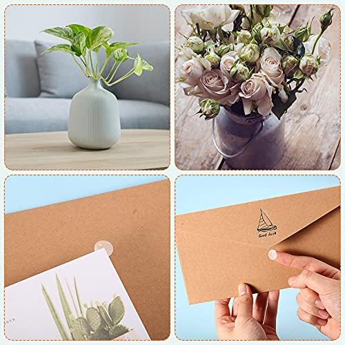 Zonon 1000 Pcs Double Sided Adhesive Dots Clear Glue Point Tape Stickers Balloon Glue Round Mini No Traces Adhesive Sticker Dot Sticker for Classroom Decor Craft DIY Office (0.47 Inch/ 12 mm)