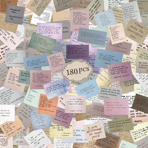 180PCS Vintage Bible Verse Stickers for Scrapbooking & Bible Study Supplies