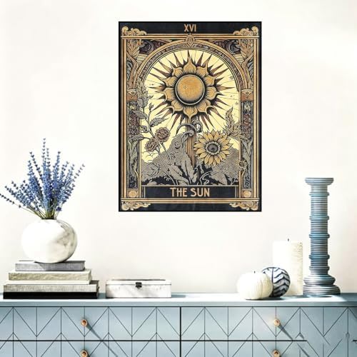 Benjenes 3Pack Tarot Theme Diamond Art Kits for Adults, Diamond Painting