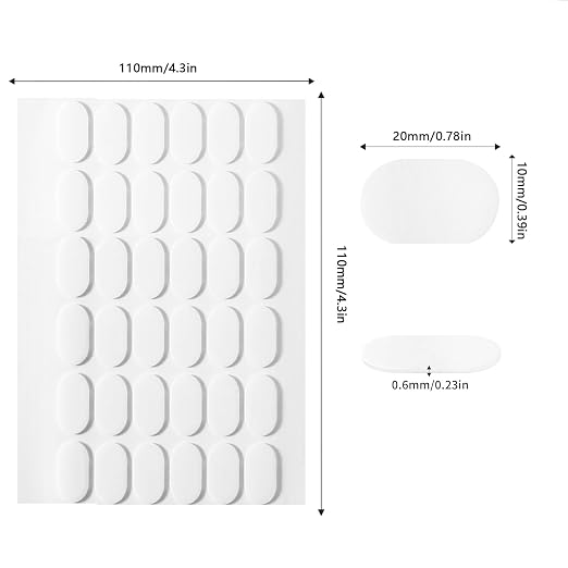 Adhesive Stick dots Two-Sided Sided Mounting Putty Stick Tack for Wall Hanging Crafts Balloons Festival Party Decorations,Clean Removable(0.39"*0.78"-700)