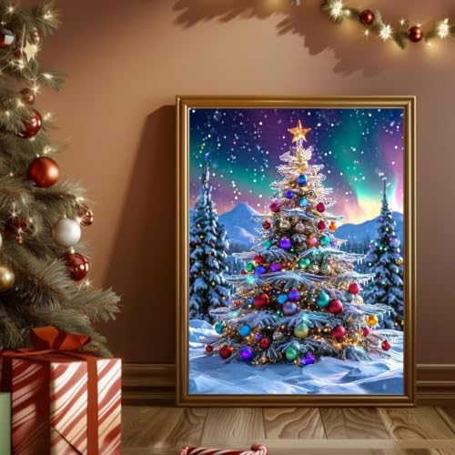 ARPADAMO Christmas Tree Diamond Art Kits for Adults Diamond Painting12x16in
