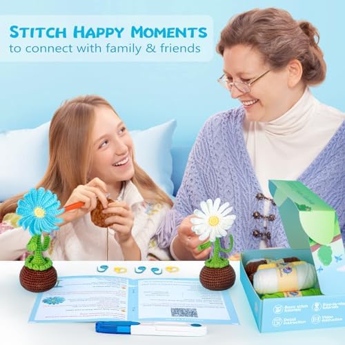 Crochetta Crochet Kit for Beginners, Crochet Starter Kits for Adults