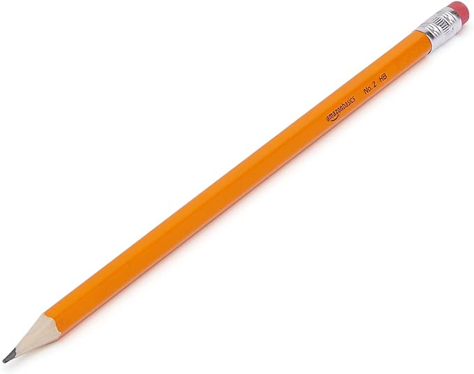 Amazon Basics Presharpened Wood Cased #2 HB Pencils, 1800 Count (12 Packs of 150), Orange