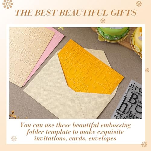 1 Pcs Geiseralie Embossing Folders for Card Making,Vivid Style