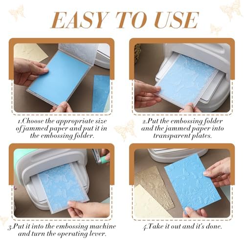 1 Pcs Geiseralie Embossing Folders for Card Making,Butterfly Style
