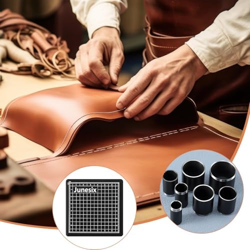 Leather Circle Cutter Tool Set 31 Pcs Circle Punch Tools 1-25mm 30 35 40 45 50 55mm Round Leather Cutting Dies for DIY Craft