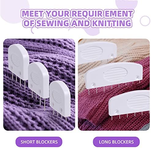 40 Pcs Knit Blockers & Pins Kit, Knit Blocking Combs for Blocking Knitting