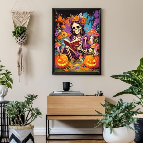 Tabszca Halloween Skull Paint by Numbers Kit for Adults 16 X 20 Inch