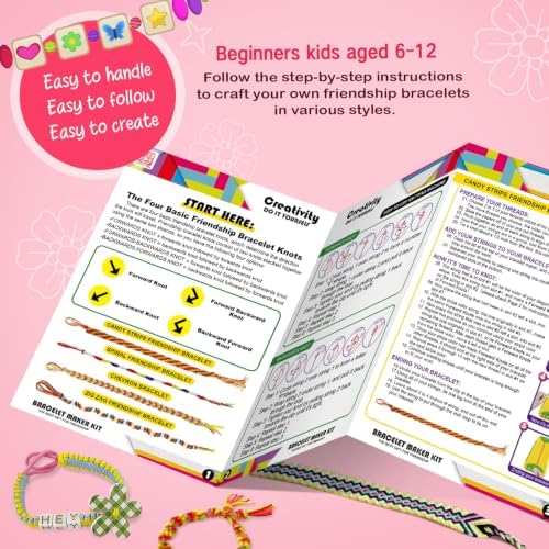 CEUCAL Bracelet Making Kit for Girls 8-12 - Friendship Bracelet Kit