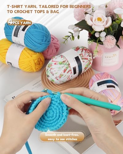 Katech 400g T-Shirt Yarn for Crocheting- Dark Blue