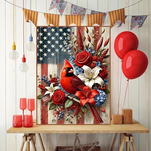 Lophomie Cardinal Diamond Art Kits for Adults, 5D Diamond Painting Kits