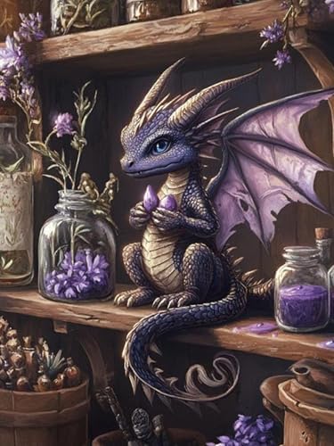 Diamond Art Kits for Adults,Dragon Diamond Painting Kits for Beginner