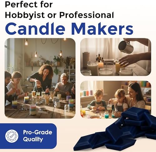 Blue Candle Dye Chips, Soy & Paraffin Candle Making, 50 Pack