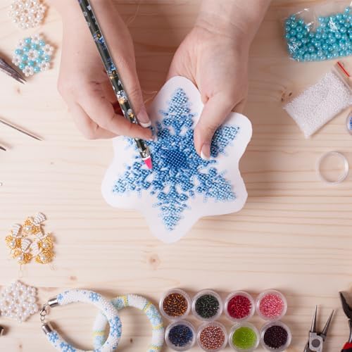 Hariendny 4 Pack Rhinestone Picker Tool Adhesive Resin Picker Pencil Nail Point Drill Pen Dotting Wax Pencil Gem Pick up Tools for Nail Art DIY with Pencil Sharpener