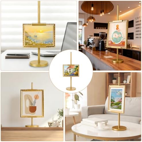 18''Adjustable Tabletop Easel Stand, Picture Easels for Display-Gold