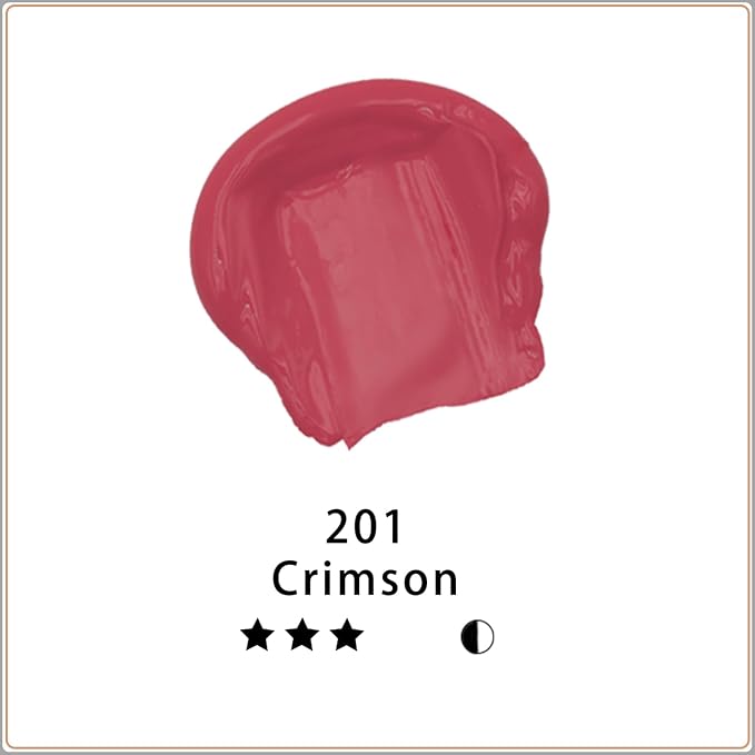 Artecho Crimson Acrylic Paint 500ml / 17oz Large Bottle