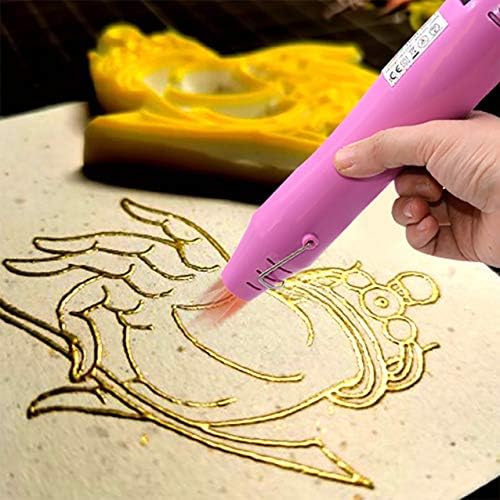 Heat gun mofa Resin Mini Heat Gun,6.6ft Cable 300W Heat Gun for Crafts,Acrylic Paint Dryer Multi-Purpose Electric Heating Nozzle (Rose)