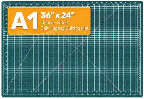 Self Healing Cutting Mat, 35" x 23", Double-Sided Rotary Cutting Mat for Sewing, Quilting, Scrapbooking & Craft, Large Craft Cutting Board for Hobby Use(A1)