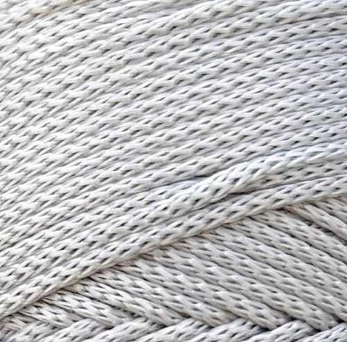 Polyester Macrame Cord 2mm x 251 Yards, 100% Polypropylene Premium Macrame Rope, Colorful Yarn Crochet Macrame Bag Craft for Wall Hangers, Bags, Bottom Plates, Carpets (Light Grey) 1, 2MM-MCRM