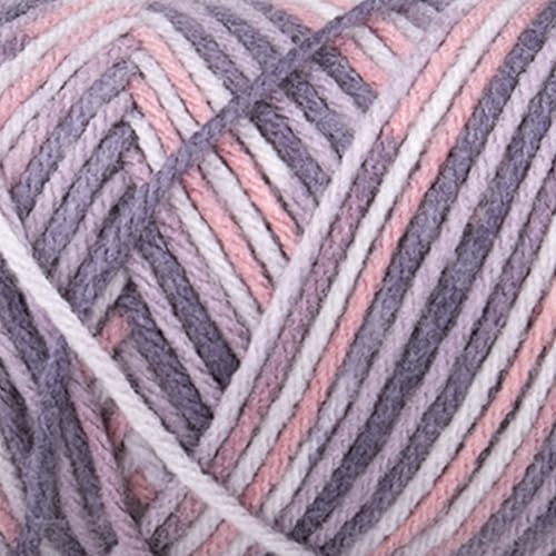 Craft County Size 4 (Medium) 100% Acrylic Fiber Yarn – Variety of Color and Pattern Options – Great for Crochet, Knitting, and Weaving (Berry Mix)