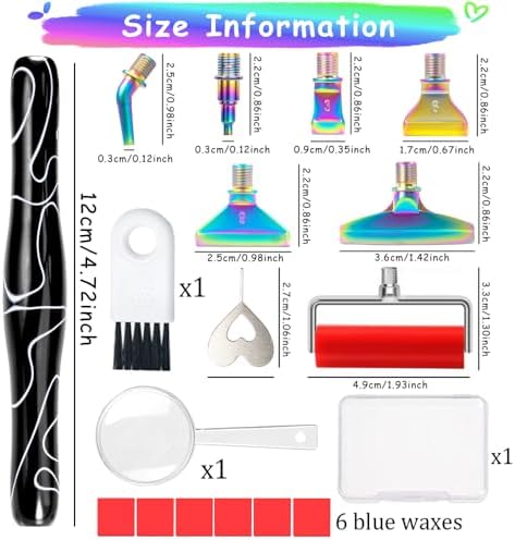 Diamond Art Pens Diamond Art Tools Painting Pen with Screw Metal Tips Multi-placer Tool Accessories for Adults Gem Rhinestone Picker Stylus Black White