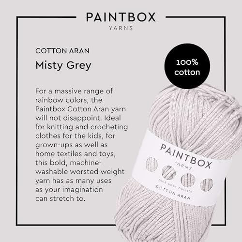 Paintbox Yarns 100% Cotton Aran Yarn 1.76oz / 50g, 93yds / 85m