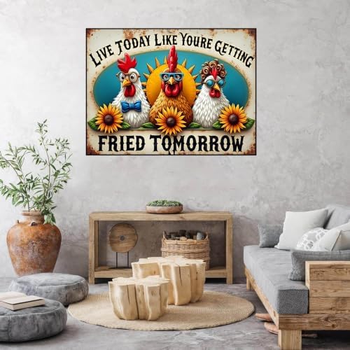 ARPADAMO Funny Rooster Diamond Art Kits for Adults Diamond Painting 16x12in