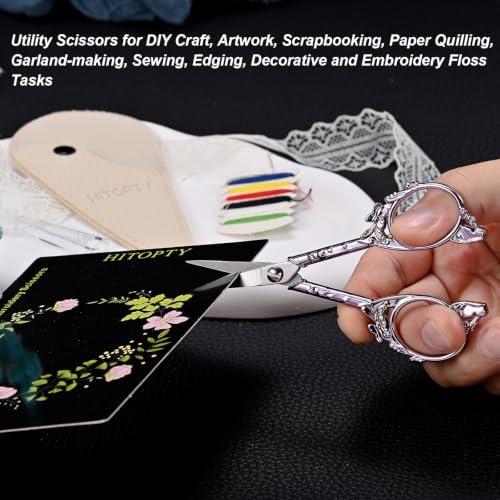Small Precision Detail Scissors with Cover, Sharp Tip All Purpose