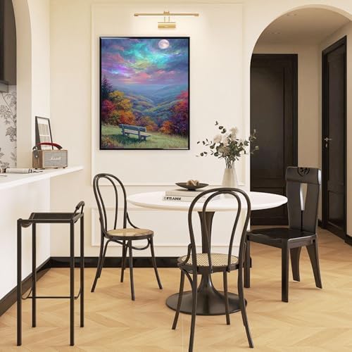 Landscape Paint by Numbers Kit for Adults,Paint by Numbers Adult16x20in | Moon Paint by Number Adult for Home Decor Gifts Includes all supplies
