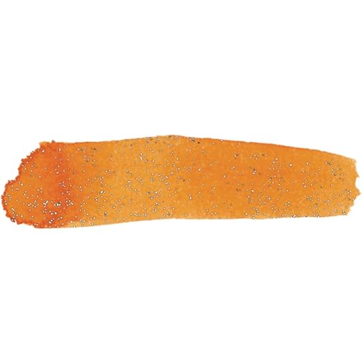 Colorations Paraben-Free Glitter Liquid Watercolor Paint, Vibrant Orange