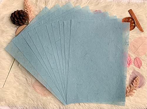 A4 Mulberry Paper 50 Sheets, Natural Fiber Mulberry Paper for Card Making, Watercolor, Calligraphy, Origami, Scrapbooking, Bookbinding & DIY Crafts (Pastel Tone, A4)