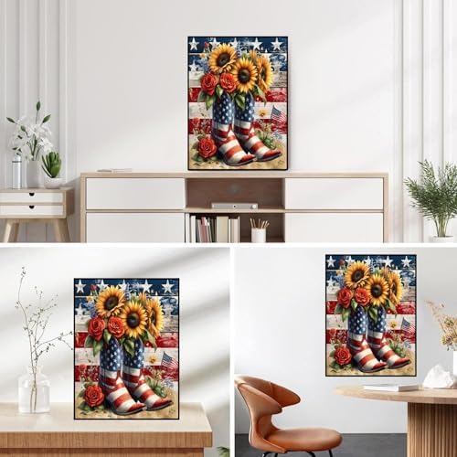 Lophomie Diamond Art Kits for Adults Western Diamond Painting Kits 12x16 in