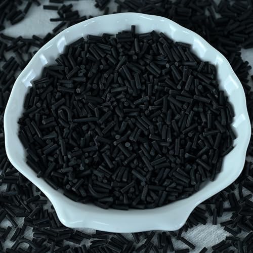 LIKETURE Fake Sprinkles 110g Non-edible Polymer Clay Sprinkles Faux Sprinkle Plastic Sprinkles for Craft Sprinkles Decoration for Resin Filler Slime Add ins Slime Mixed in Shaker Card (Black)