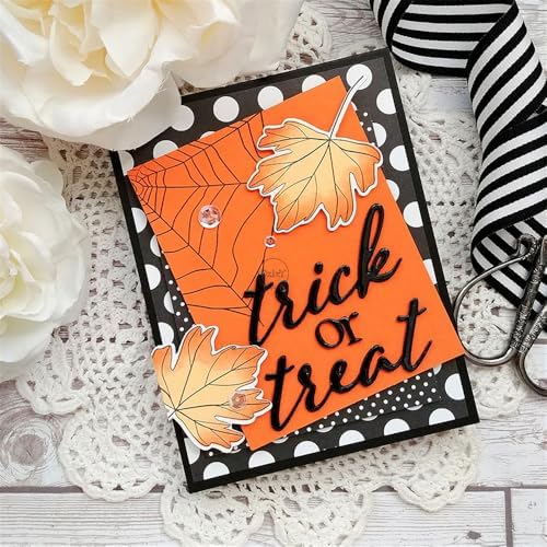Halloween Words Boo Trick or Treat Metal Cutting Dies for Card Making