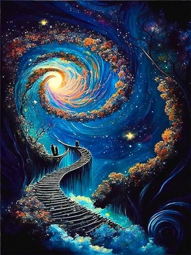 Diamond Art Kits for Adults Starry Night Diamond Painting Kit 12x16in