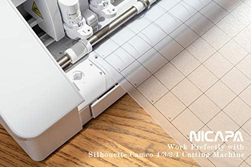 Cutting Mat for Silhouette Cameo 3/2/1 Strong-Grip,12x12 inch 3pack) Adhesive&Sticky Non-Slip Flexible Square Gridded Purple Cut Mats Replacement Accessories Set matts Vinyl Craft Sewing
