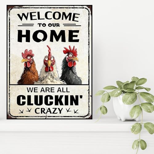 WNPOKN Vintage Farm Chicken Diamond Art Kits for Adults 12x16inch