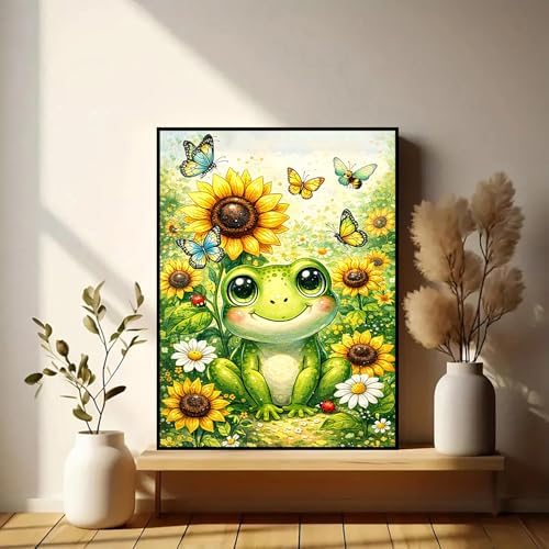 Xylogist Frog Diamond Art Kits for Adults 12x16 Inch