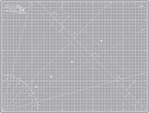 Elan Cutting Mat A2 Gray, Self Healing Cutting Mat 18x24 Inch, 5-Ply Craft Board Gray, Hobby Board for Crafts 18x24 Inch