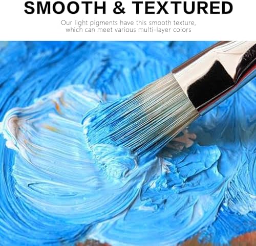 REALART Large Acrylic Paint Set (8.45oz / 250ml) Bulk Acrylic Paint Bulk Art Supplies For Canvas Painting