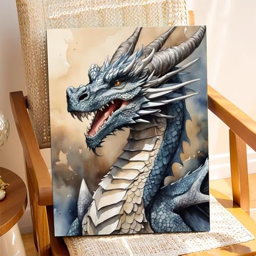XTCIXAL Paint by Numbers Kit for Adults, Dragon, 16X20 Inch